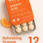 Energy Gum — Mint (12 Pieces) | Caffeine + Taurine + Guarana