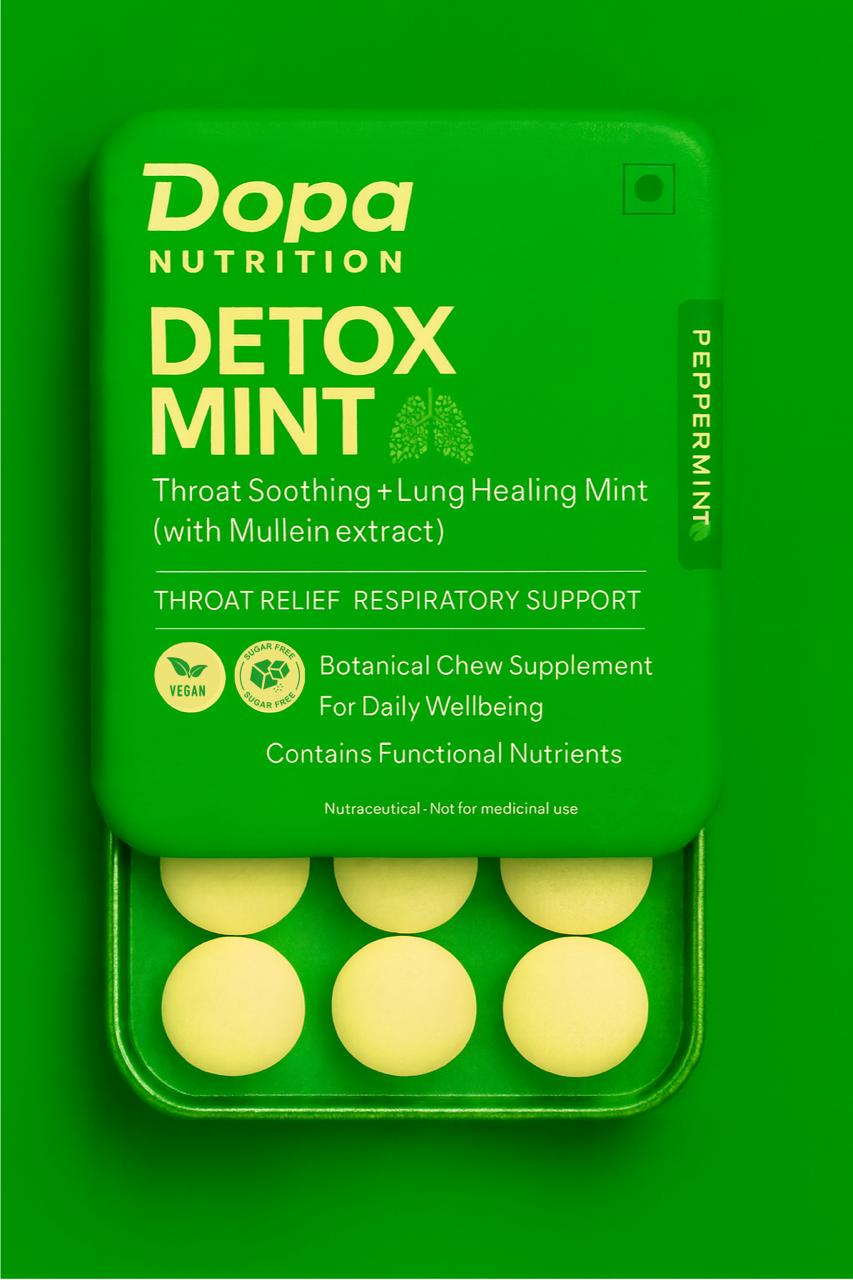 Herbal Detox Gum — Mint (12 Pieces) | Milk Thistle + Dandelion