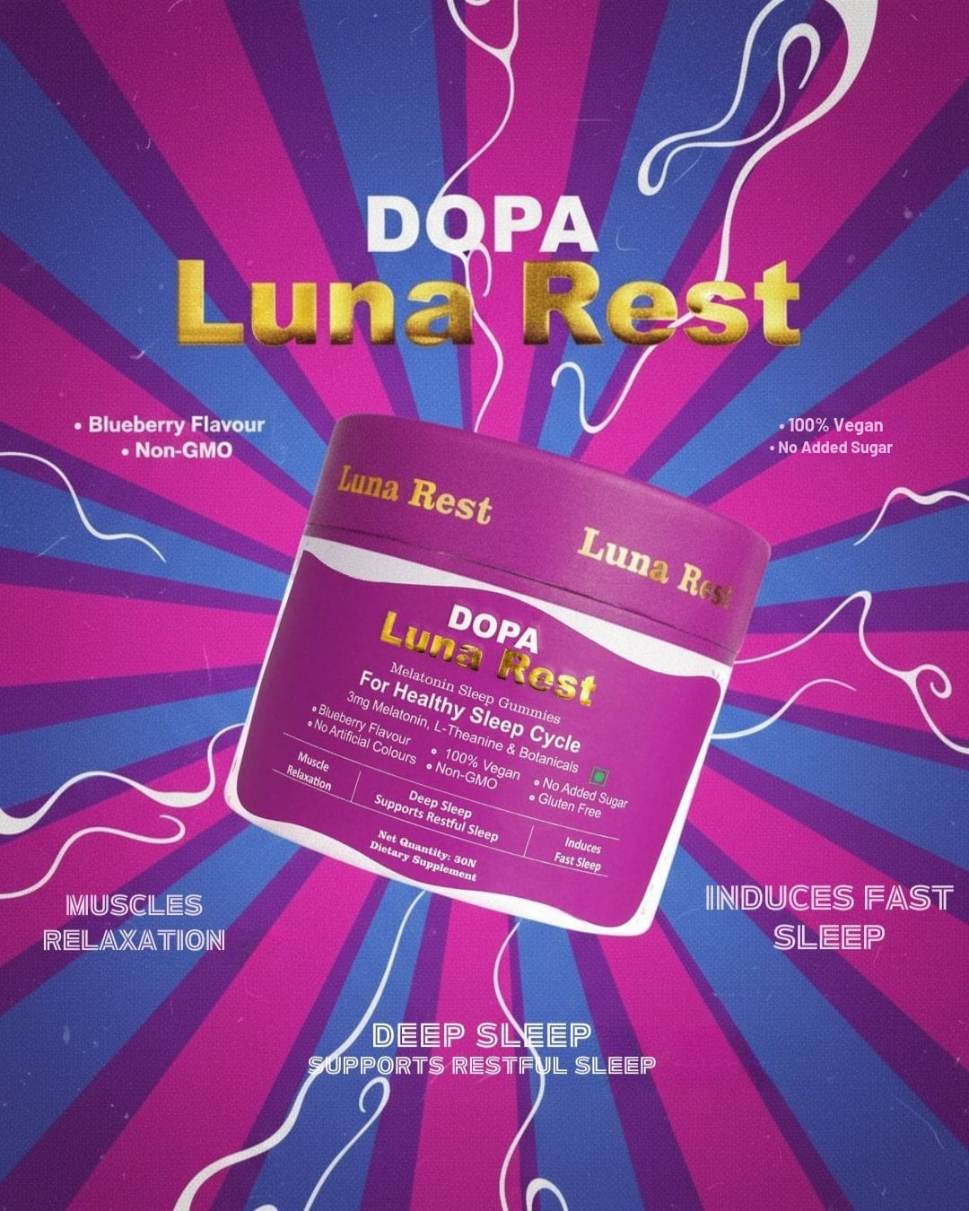 Luna Rest — Melatonin Sleep Gummies (30 Gummies)